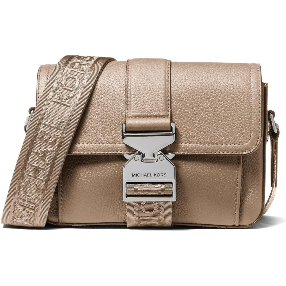 image:imageMichael Kors Unisex Hudson Aviator Crossbody BagGunmetalhardwareBirch
