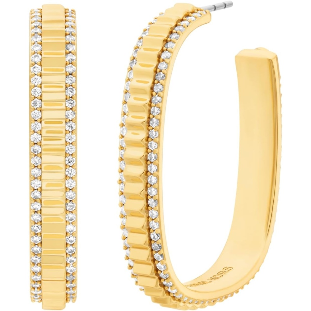 image:imageMichael Kors Womens Lexington Large Hoop Earrings Model MKJ8612710