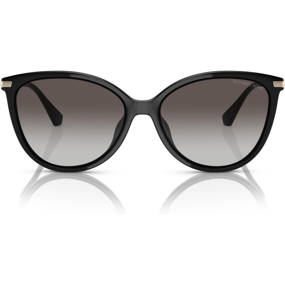 image:imageMichael Kors Womens MK2184U Dupont Universal Fit Cat Eye SunglassesBlackDark Grey Gradient