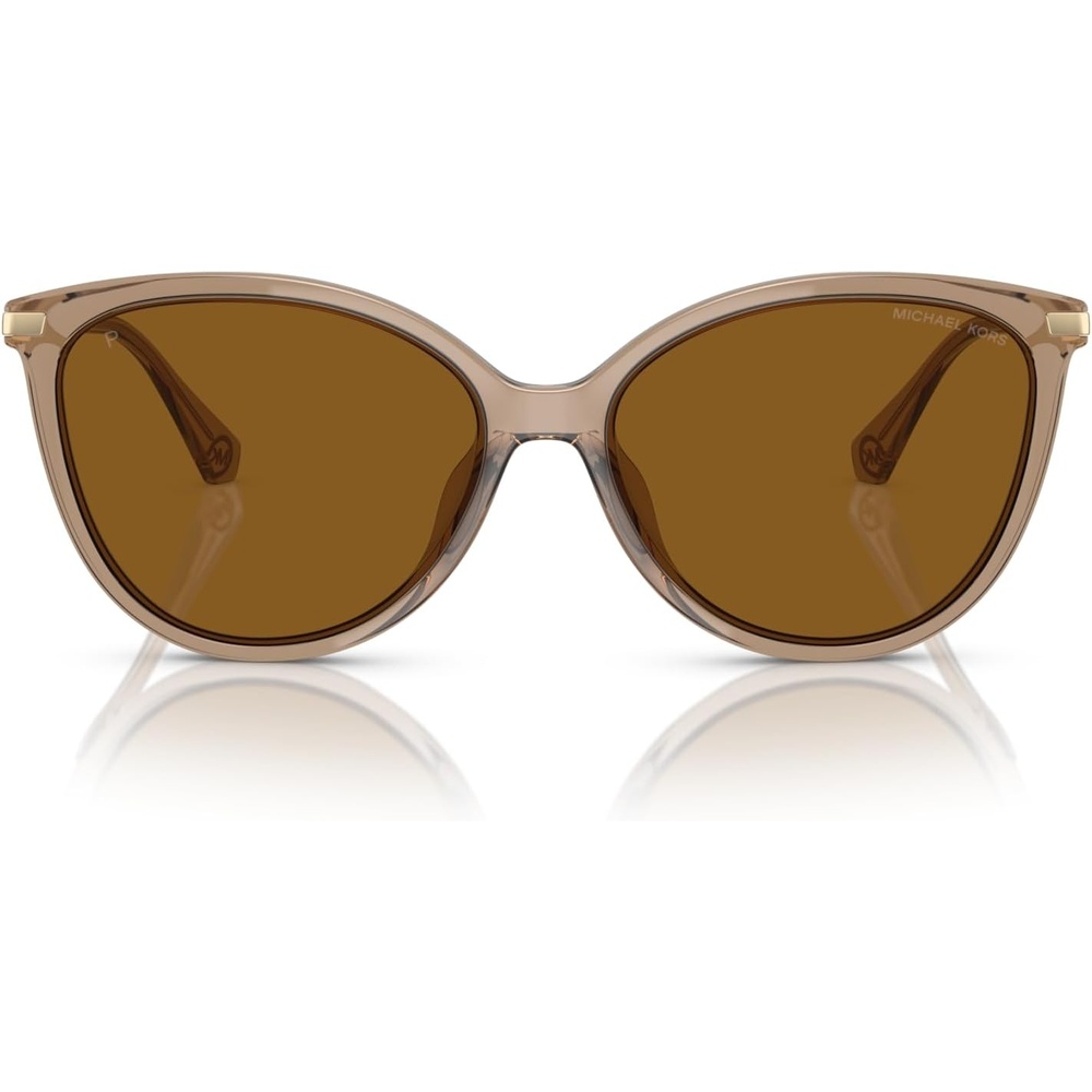 image:imageMichael Kors Womens MK2184U Dupont Universal Fit Cat Eye SunglassesBrown TransparentBrown Gradient Polarized
