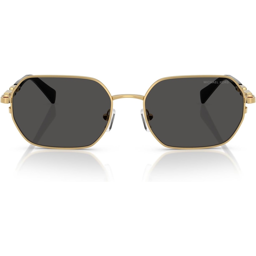 image:imageMichael Kors Womens Mk1165 Saint Martin Square SunglassesYellow Gold ShinyDark Grey Solid
