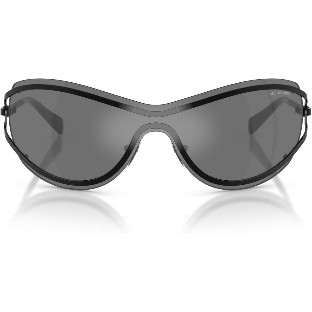image:imageMichael Kors Womens Mk1166 La Praia Oval SunglassesBlack ShinyBlack Mirrored