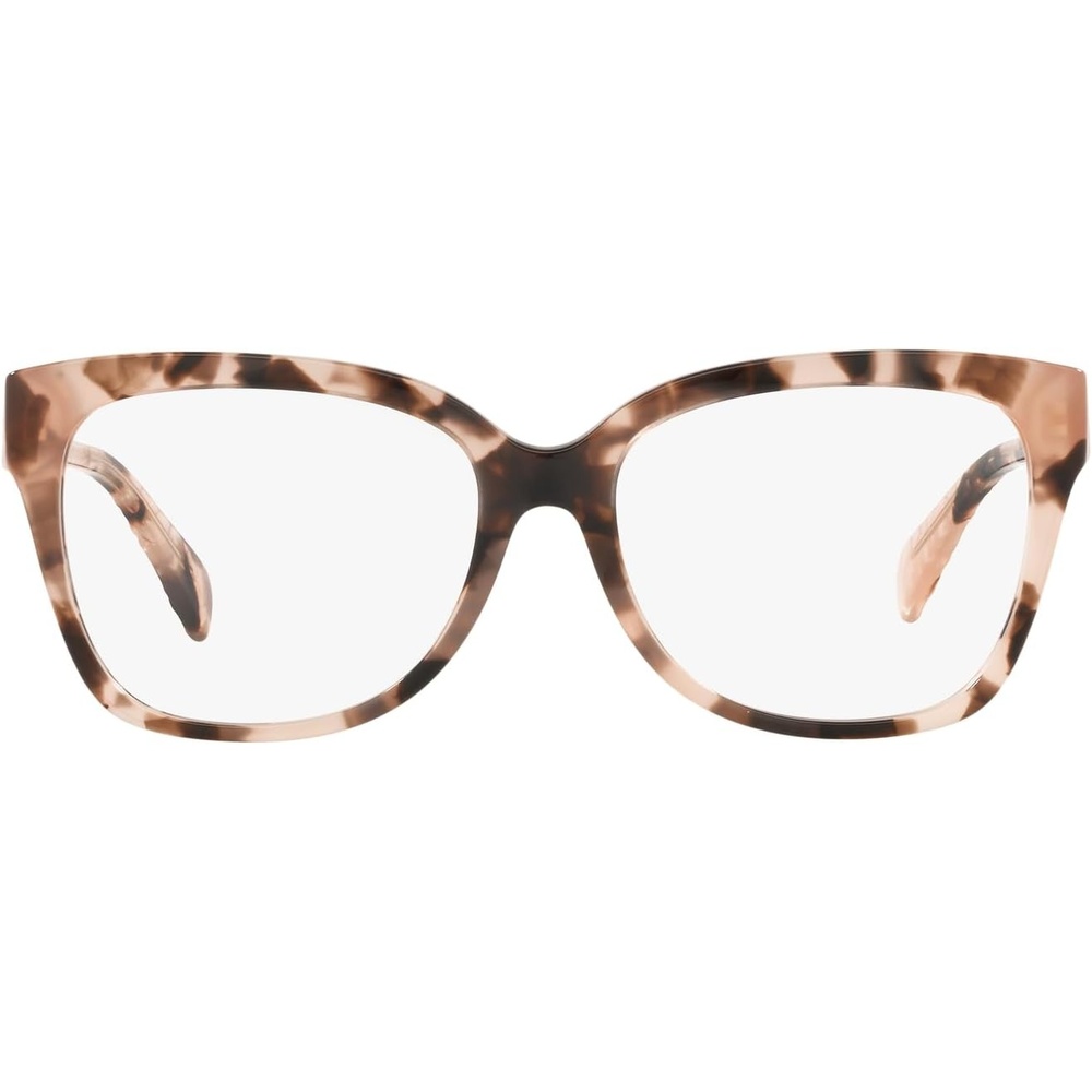 image:imageMichael Kors Womens Palawan Square Prescription Eyewear FramesPink TortoiseDemo Lens