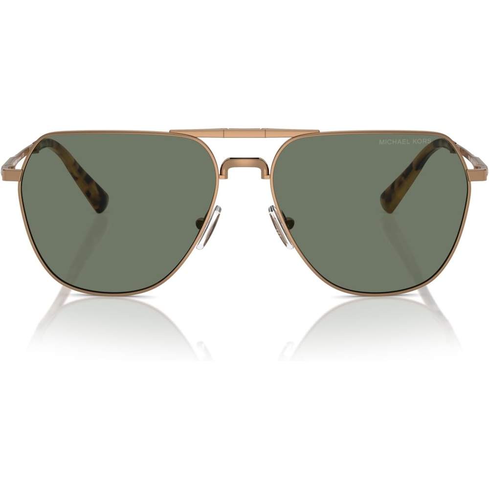 image:imageMichael Kors mens Mk1156 Keswick Aviator SunglassesShiny GoldOlive Green