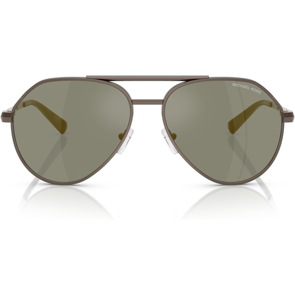 image:imageMichael Kors mens Mk1168 Brentwood Aviator SunglassesMatte HuskOlive Mirrored