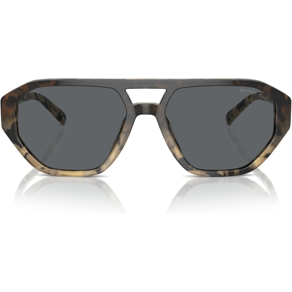 image:imageMichael Kors mens Mk2219u Zurich Universal Fit Aviator SunglassesBlack Grey Gradient TortoiseDark Grey Solid