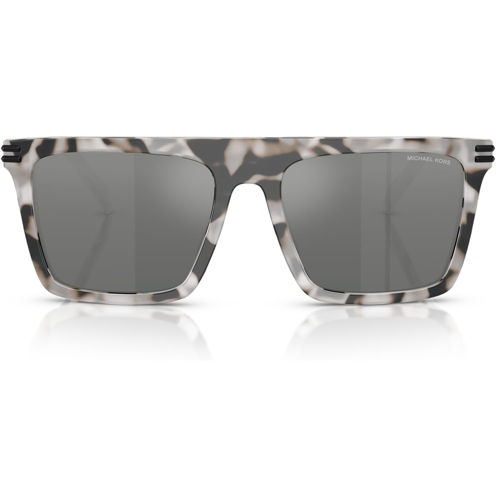 image:imageMichael Kors mens Mk2249u Edgewater Universal Fit Square SunglassesGrey TortoiseGrey Mirrored Silver Gradient