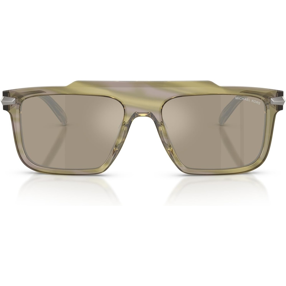 image:imageMichael Kors mens Mk2278u Boston Universal Fit Square SunglassesOlive HornOlive Monochromatic