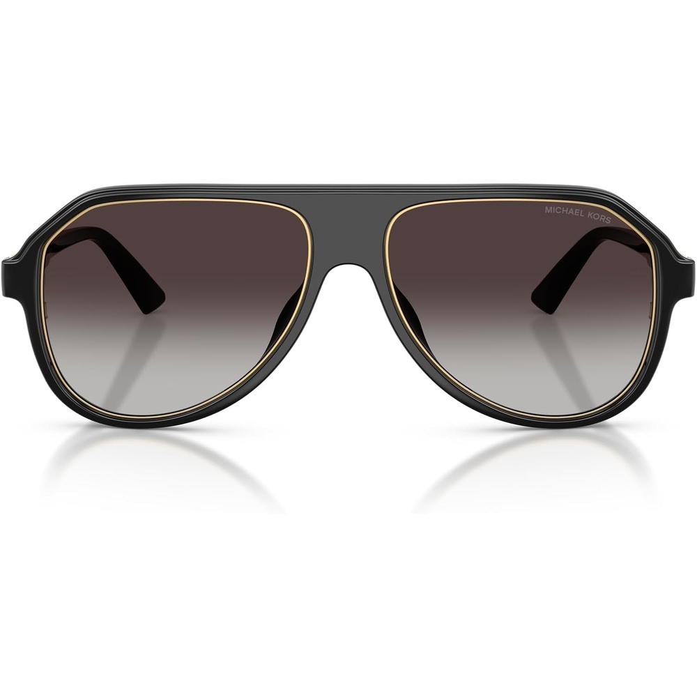 image:imageMichael Kors mens Mk2281u Molokai Universal Fit Aviator SunglassesBlackGrey Gradient