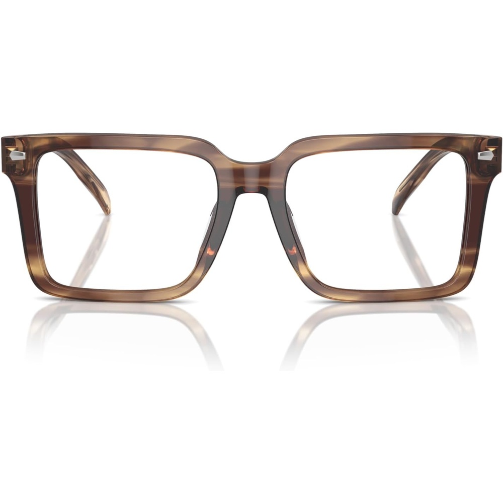 image:imageMichael Kors mens Mk4121u Mosel Universal Fit Square Prescription Eyewear FramesBrown HornDemo Lens