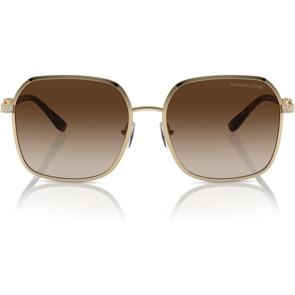image:imageMichael Kors womens Mk1145b Cadiz Square SunglassesShiny Light GoldBrown Gradient