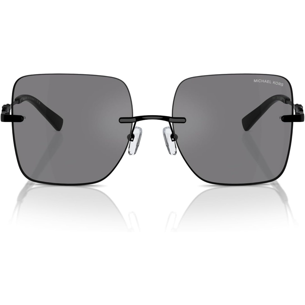 image:imageMichael Kors womens Mk1150 Qubec Square SunglassesGrey Solid Back MirroredGrey Solid Back Mirrored