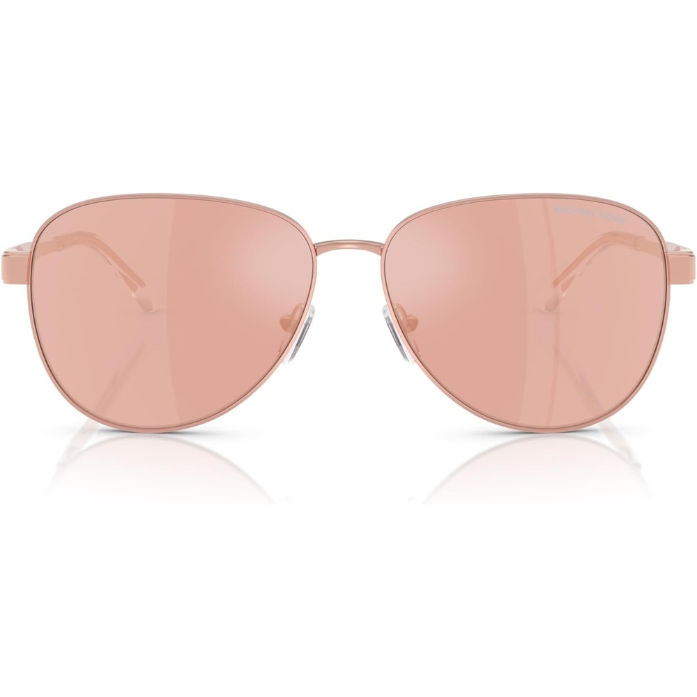 image:imageMichael Kors womens Mk1160 Biarritz Aviator SunglassesRose GoldRose Gold Mirrored