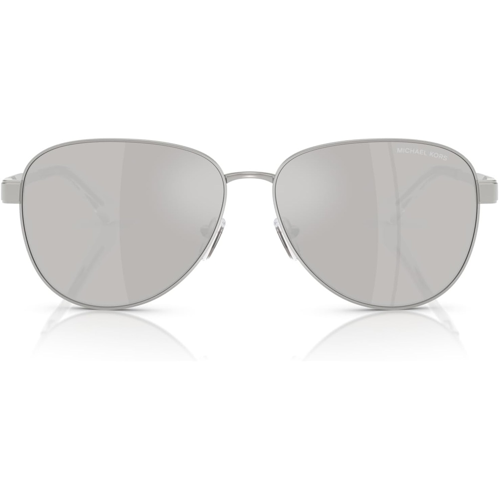image:imageMichael Kors womens Mk1160 Biarritz Aviator SunglassesSilverSilver Mirrored