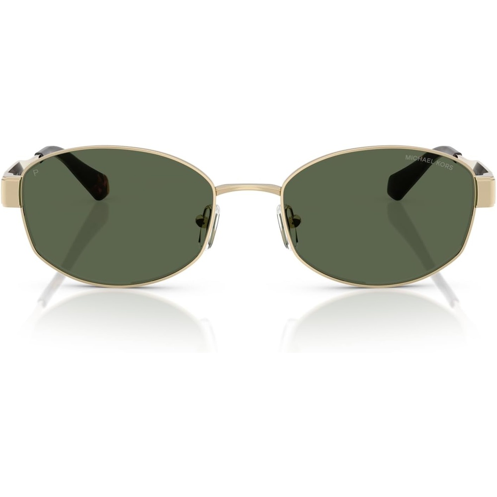 image:imageMichael Kors womens Mk1161 Monte Carlo Oval SunglassesLight GoldGreen Monochromatic Polarized