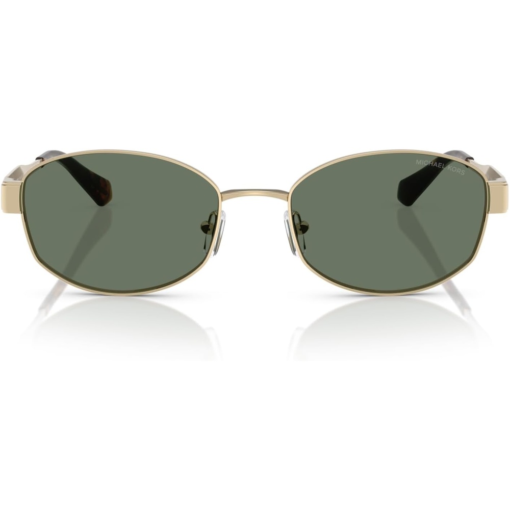 image:imageMichael Kors womens Mk1161 Monte Carlo Oval SunglassesLight GoldGreen Solid