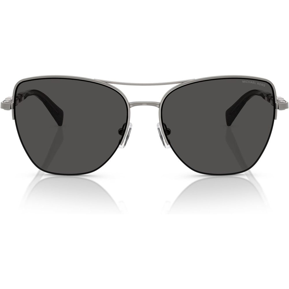 image:imageMichael Kors womens Mk1163 Dorado Beach Square SunglassesGunmetal ShinyDark Grey Solid