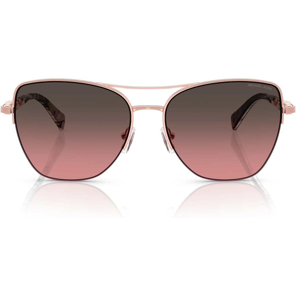 image:imageMichael Kors womens Mk1163 Dorado Beach Square SunglassesRose Gold ShinyBrown Rose Gradient