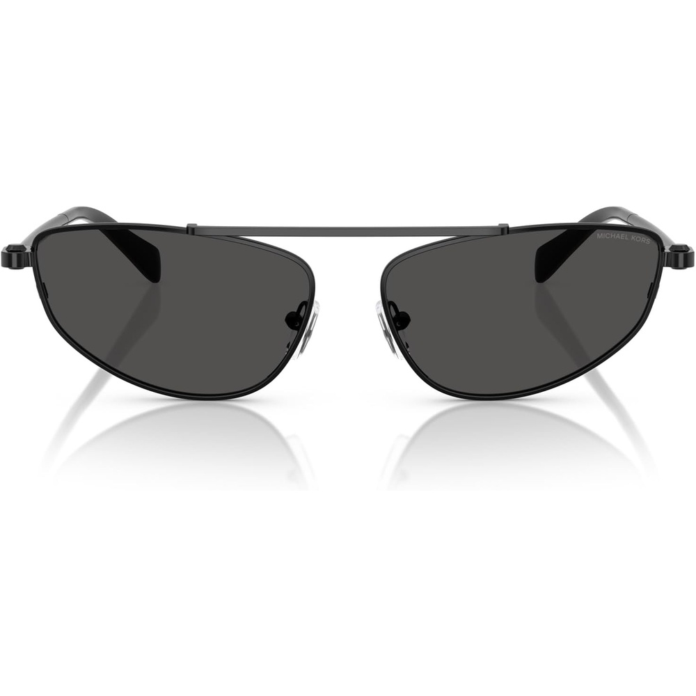image:imageMichael Kors womens Mk1164 Buenos Aires Oval SunglassesBlack ShinyDark Grey Solid