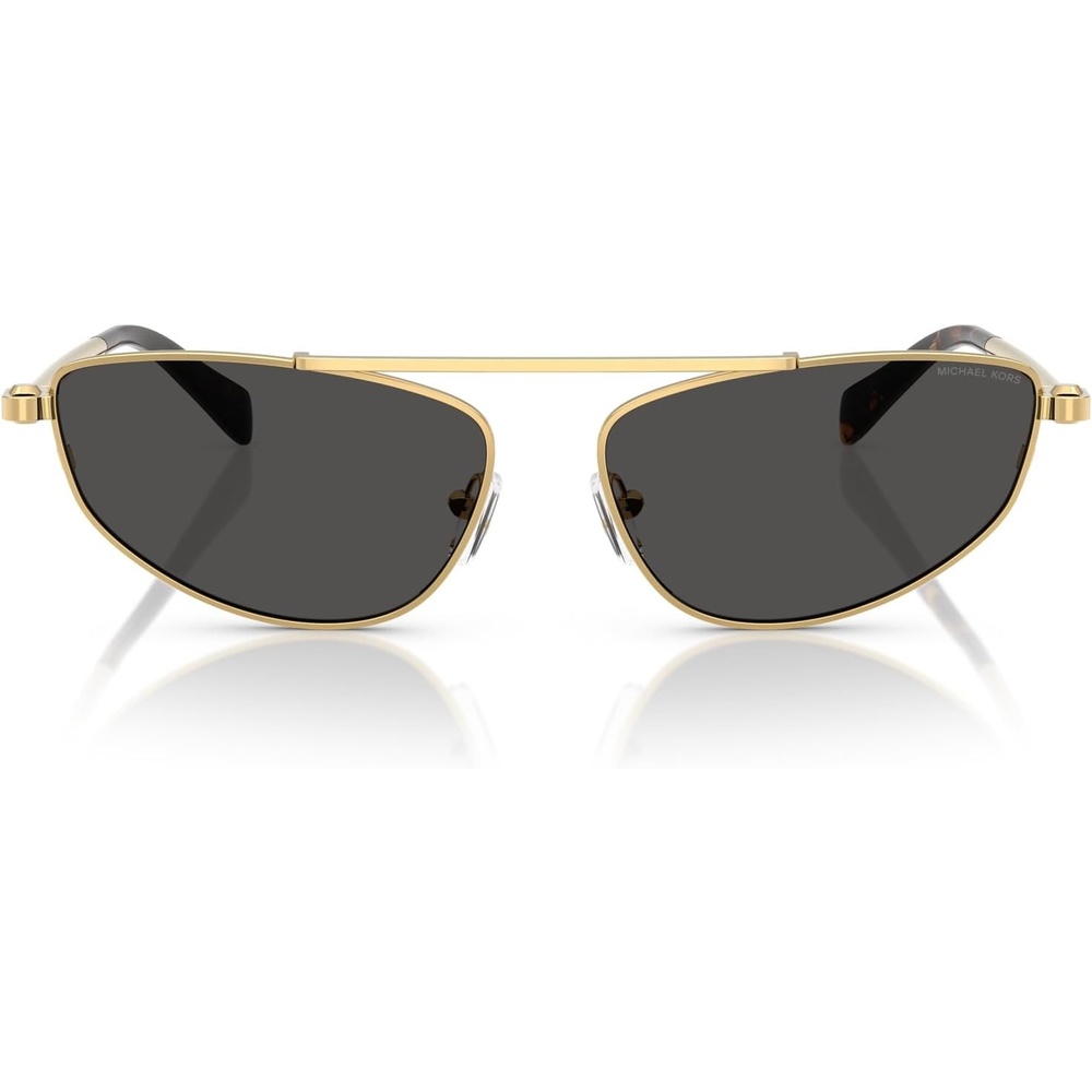 image:imageMichael Kors womens Mk1164 Buenos Aires Oval SunglassesShiny GoldDark Grey Solid