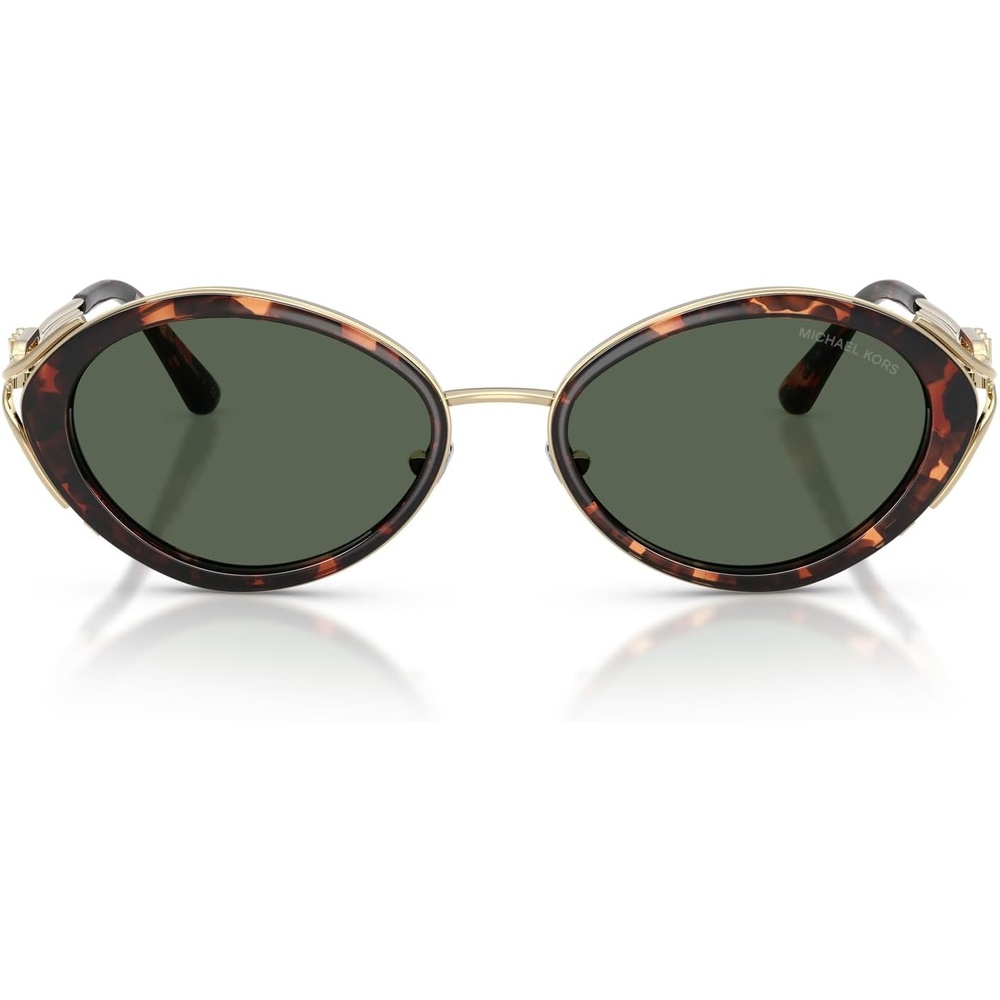 image:imageMichael Kors womens Mk1179 Key West Oval SunglassesLuggage TortoiseG15 Green Monochromatic
