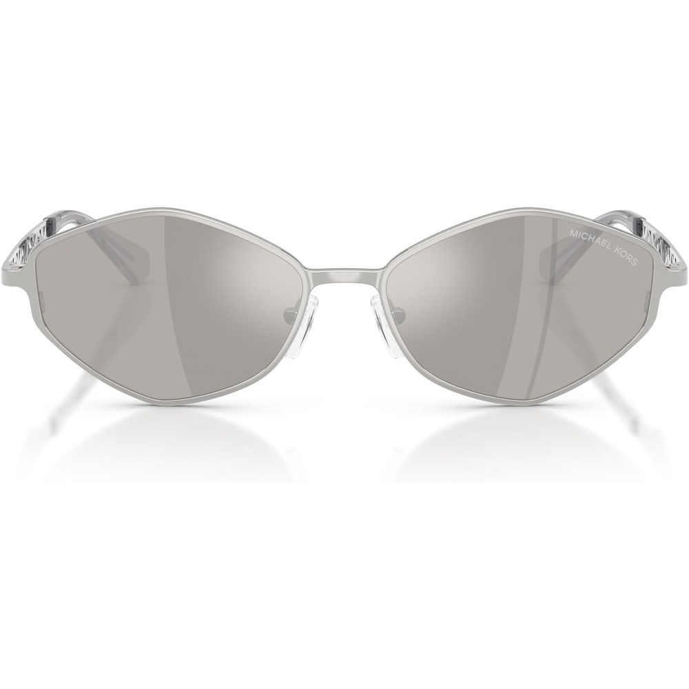 image:imageMichael Kors womens Mk1181 Gold Coast Hexagonal SunglassesSilverSilver Mirrored
