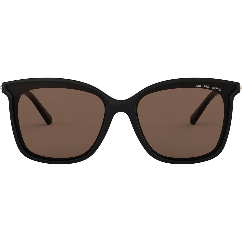 image:imageMichael Kors womens Mk2079u Zermatt Universal Fit Square SunglassesBlackBrown Solid