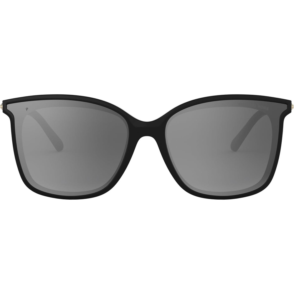 image:imageMichael Kors womens Mk2079u Zermatt Universal Fit Square SunglassesBlackSilver Grey Gradient Mirrored