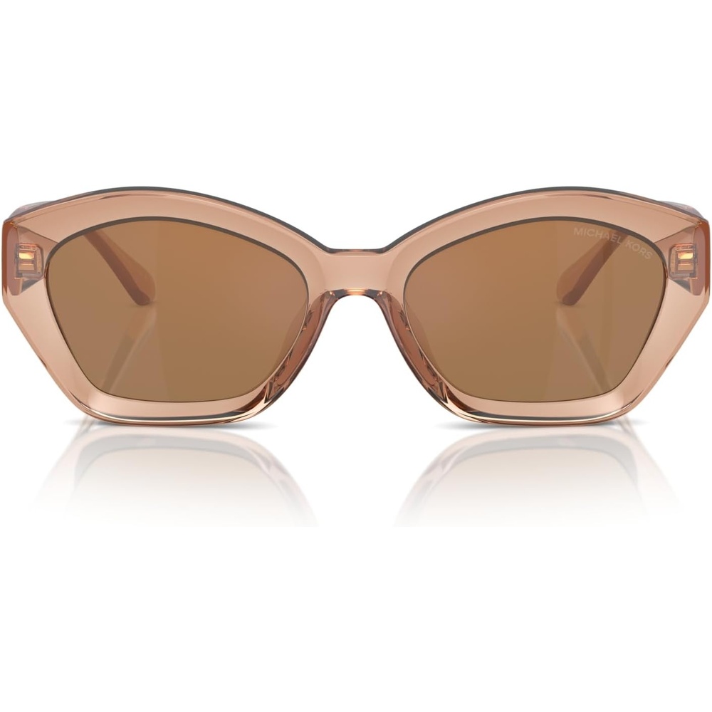 image:imageMichael Kors womens Mk2209u Bel Air Universal Fit Butterfly SunglassesBrown TransparentBrown Solid Back Mirrored