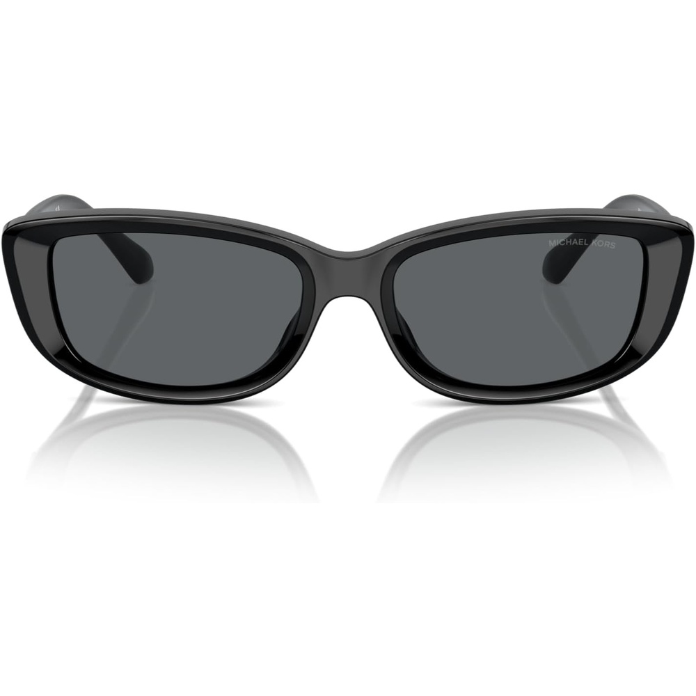 image:imageMichael Kors womens Mk2210u Asheville Universal Fit Rectangular SunglassesBlackDark Grey Solid