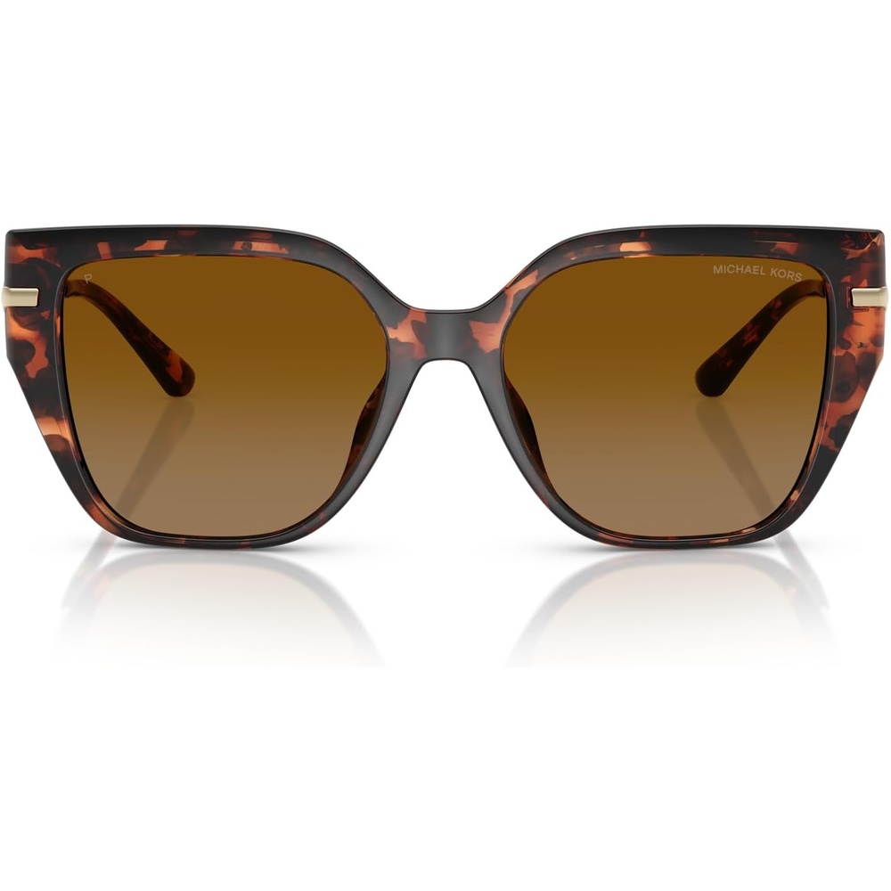 image:imageMichael Kors womens Mk2231u St Barths Universal Fit Square SunglassesLuggage TortoiseBrown Monochromatic Polarized