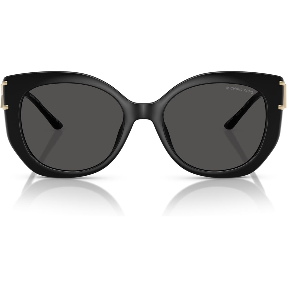 image:imageMichael Kors womens Mk2236u Alicante Universal Fit Cat Eye SunglassesBlackDark Grey Solid