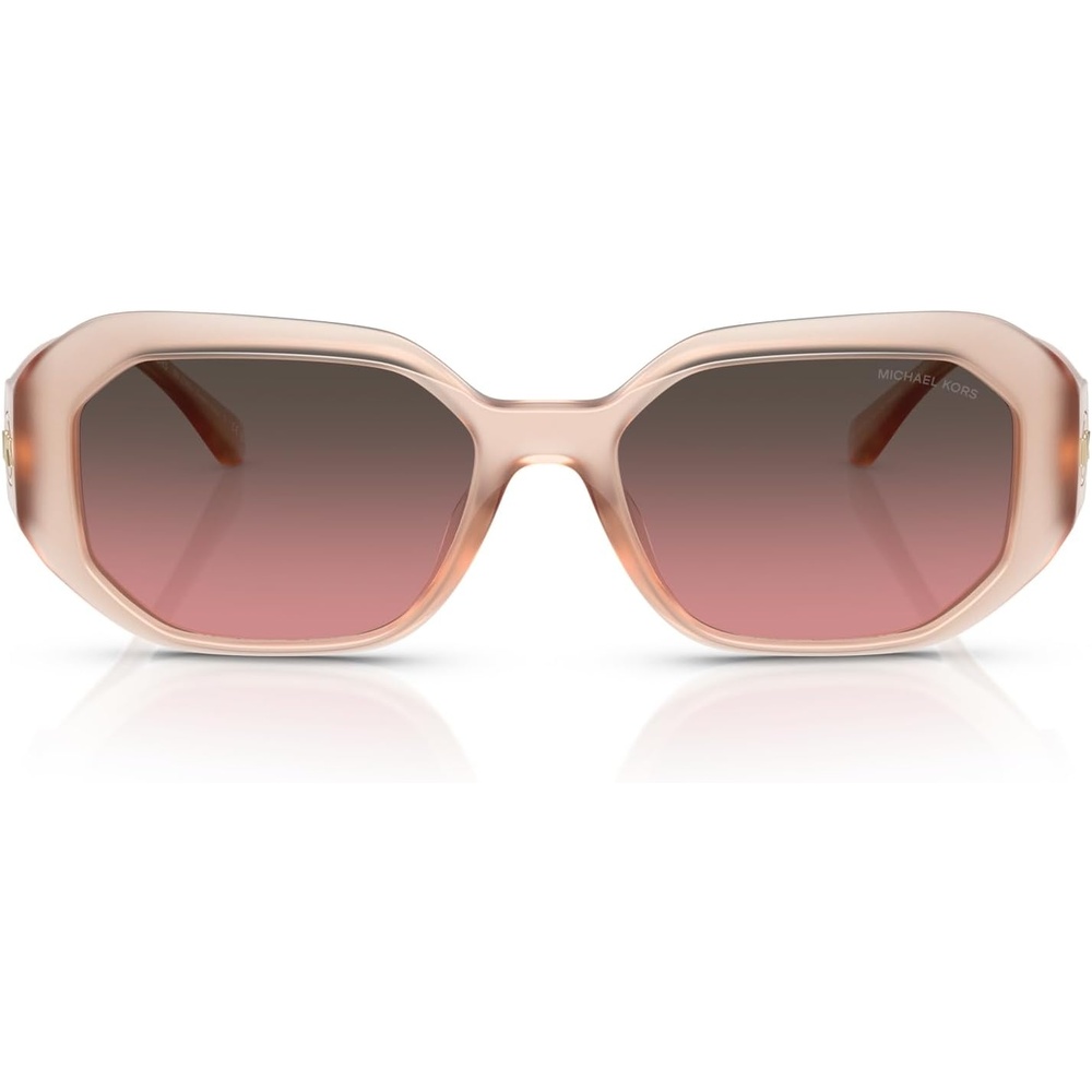 image:imageMichael Kors womens Mk2240u Siesta Key Universal Fit Rectangular SunglassesLight SandBrown Rose Gradient