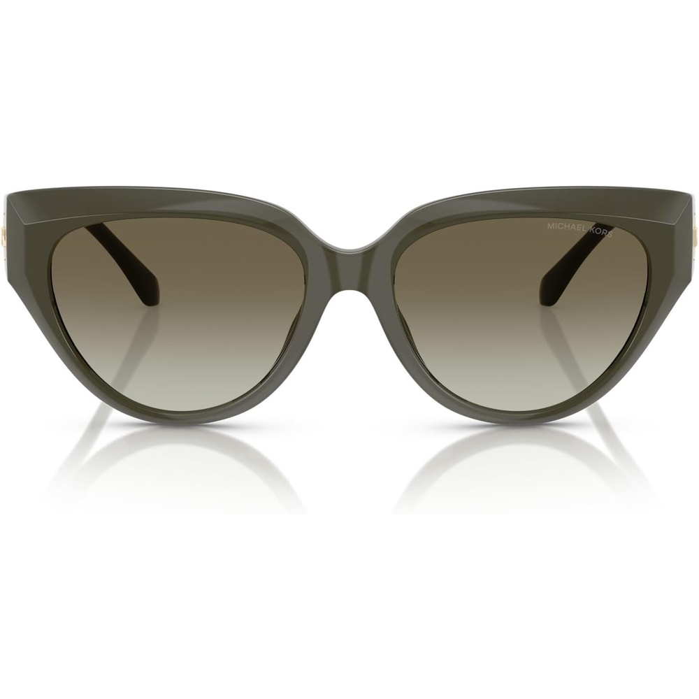 image:imageMichael Kors womens Mk2241u Boca Raton Universal Fit Cat Eye SunglassesOliveLight Green Gradient Dark Green