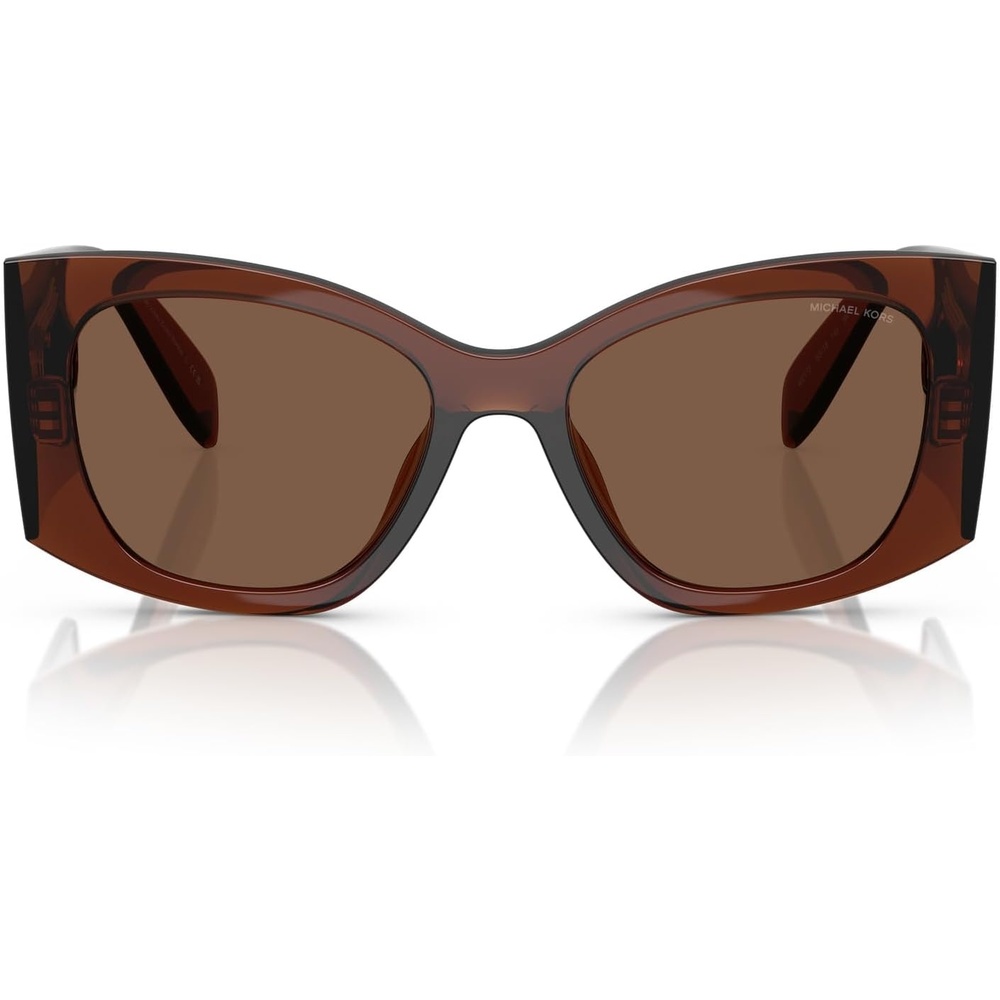 image:imageMichael Kors womens Mk2244u Costa Blanca Universal Fit Square SunglassesBrown TransparentBrown Solid