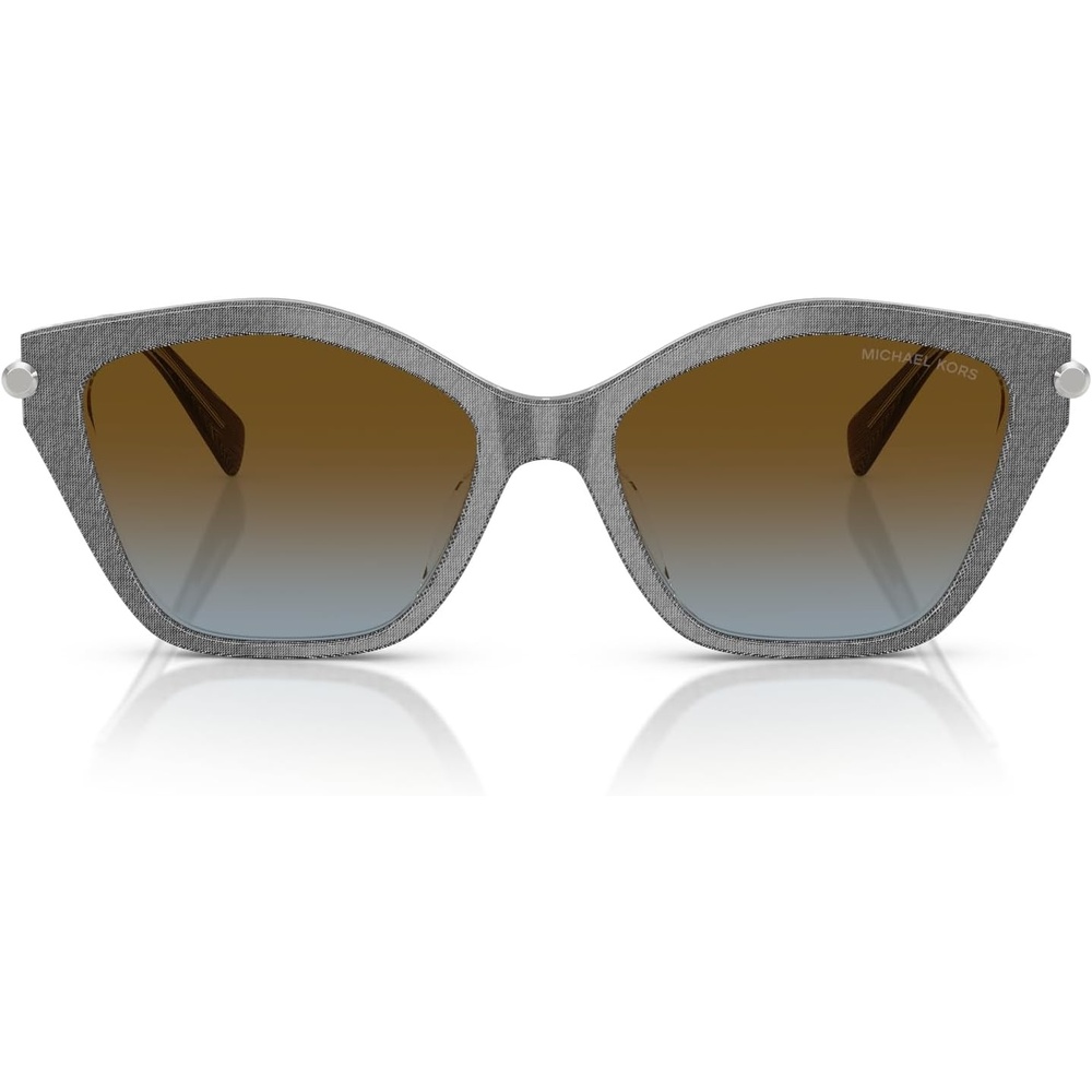 image:imageMichael Kors womens Mk2246u Catskills Universal Fit Butterfly SunglassesGrey DenimBrown Blue Gradient