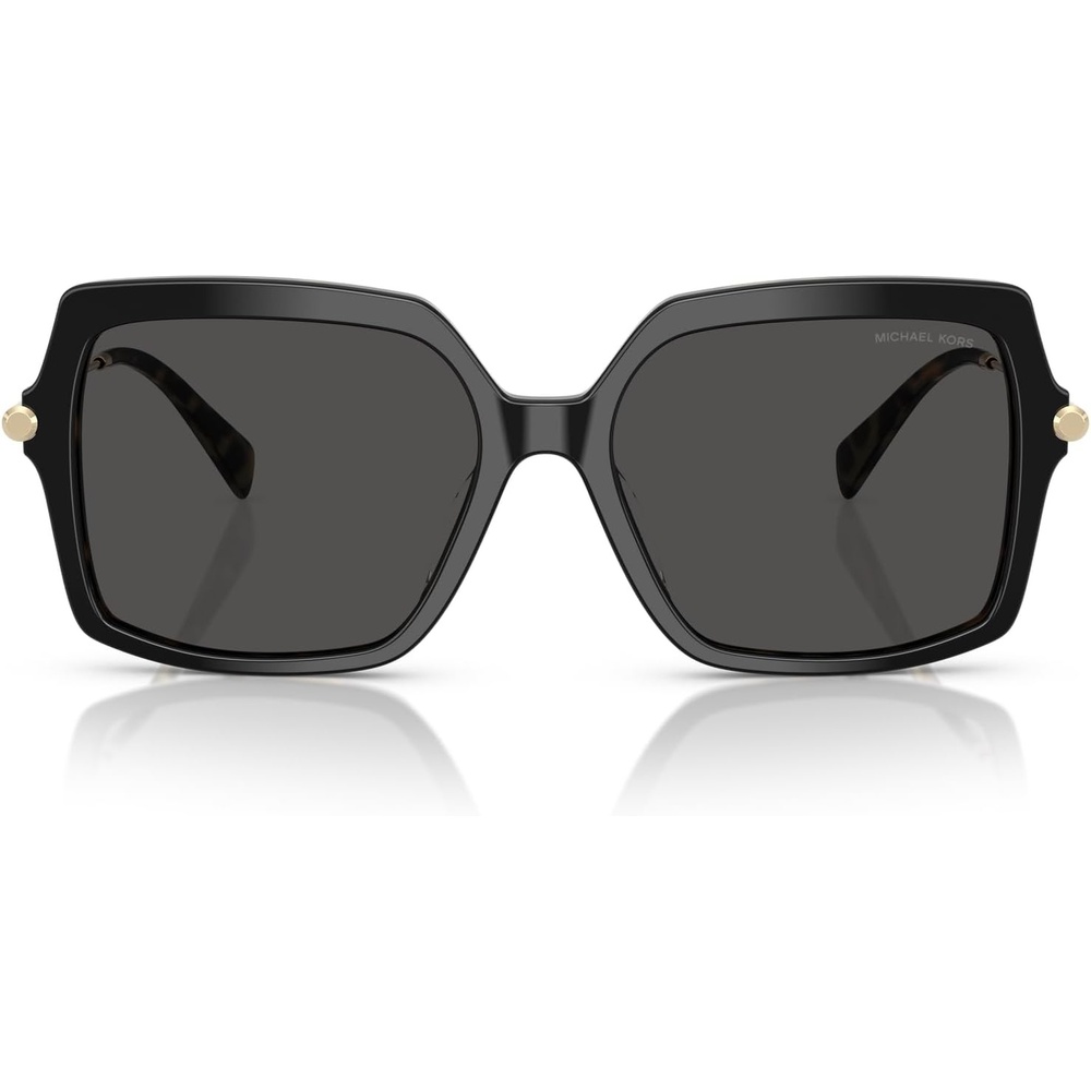 image:imageMichael Kors womens Mk2247u Quogue Universal Fit Square SunglassesBlackAmber TortoiseDark Grey Solid