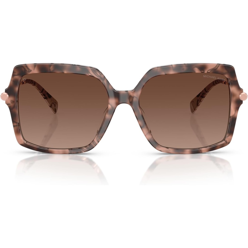 image:imageMichael Kors womens Mk2247u Quogue Universal Fit Square SunglassesPink TortoiseBrown Gradient Polarized