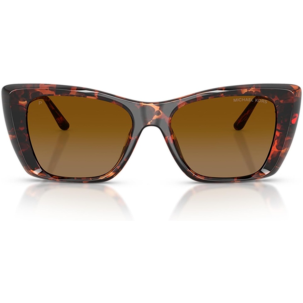 image:imageMichael Kors womens Mk2270u Tokyo Universal Fit Square SunglassesLuggage TortoiseBrown Gradient Polarized