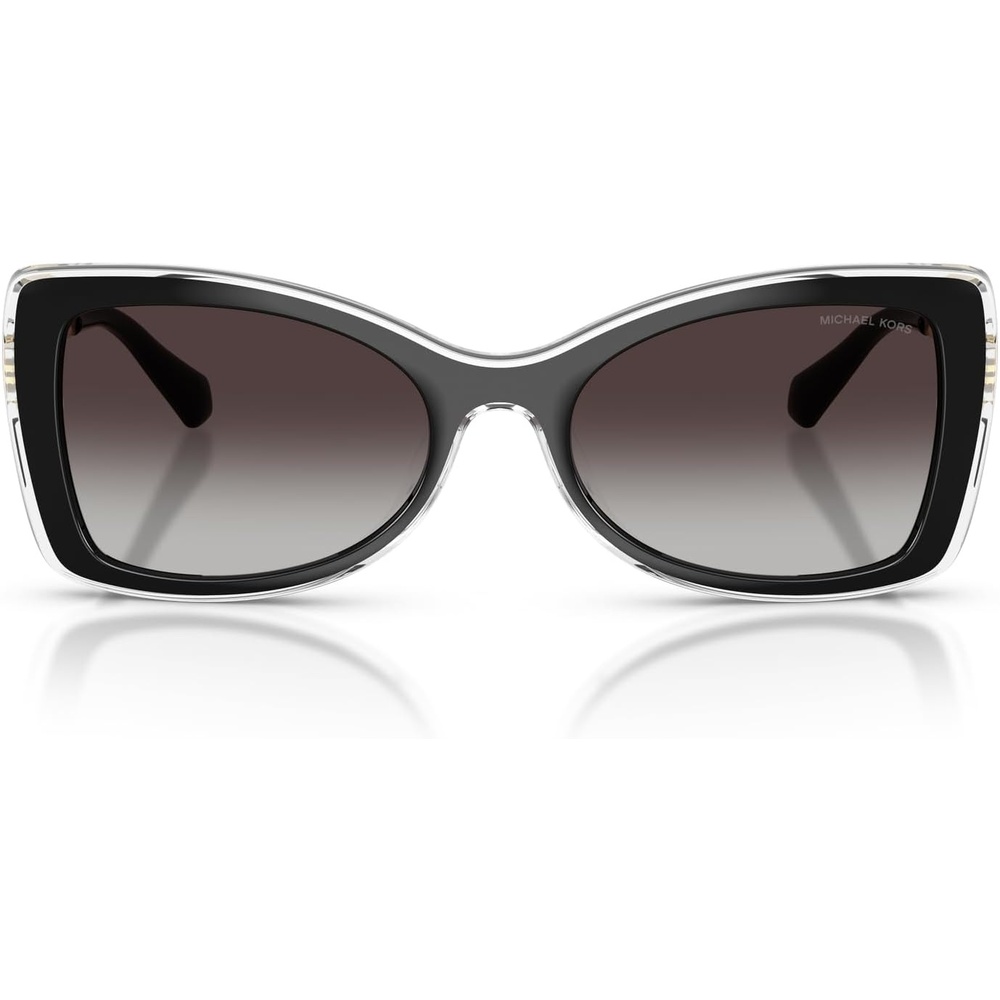 image:imageMichael Kors womens Mk2272u Malaga Universal Fit Butterfly SunglassesBlackLight Grey Gradient Black