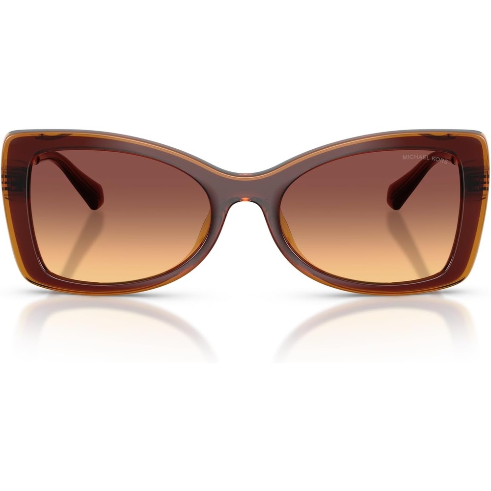 image:imageMichael Kors womens Mk2272u Malaga Universal Fit Butterfly SunglassesDark BrownBrown Gradient