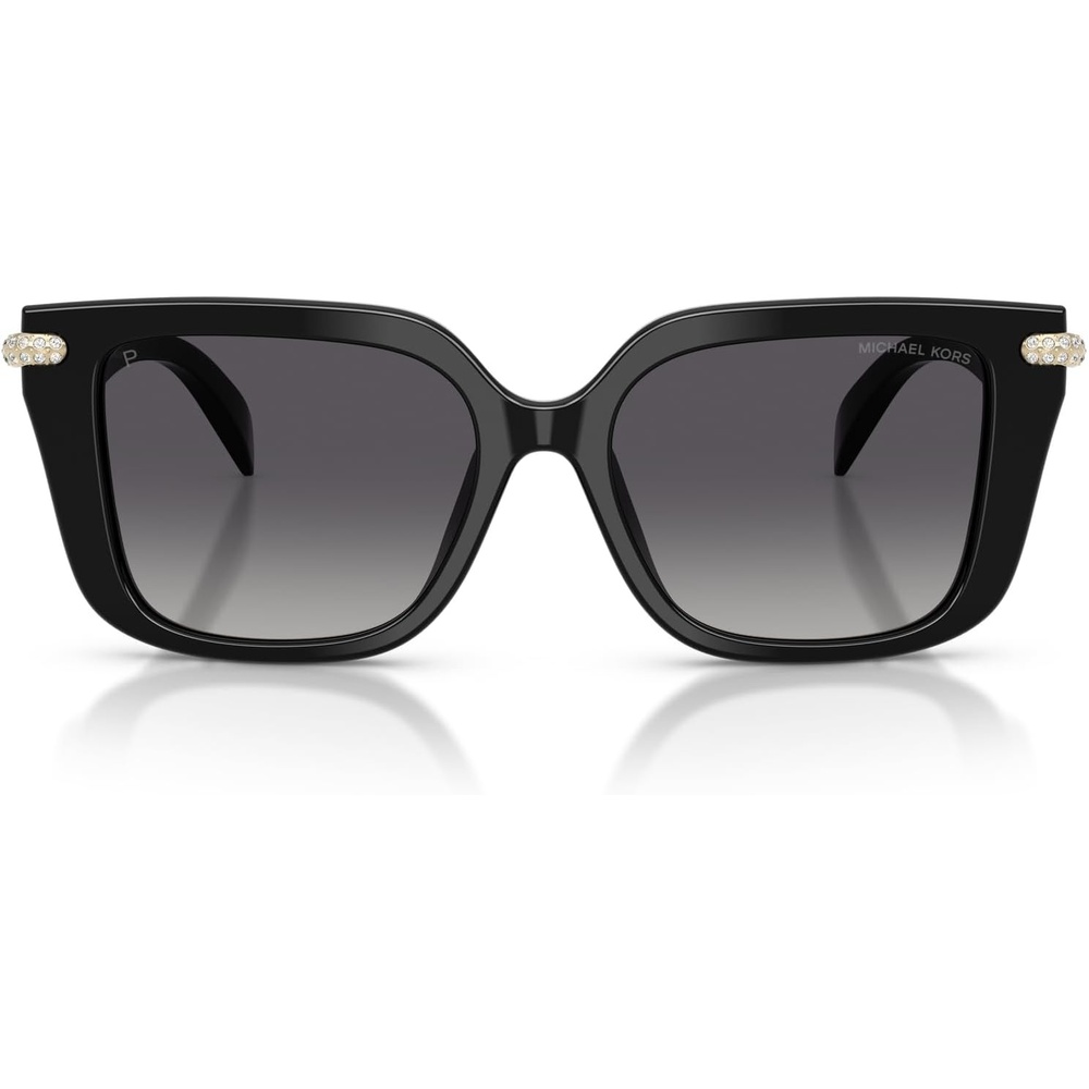 image:imageMichael Kors womens Mk2275bu Santo Domingo Universal Fit Square SunglassesBlackGrey Polarized Monochromatic