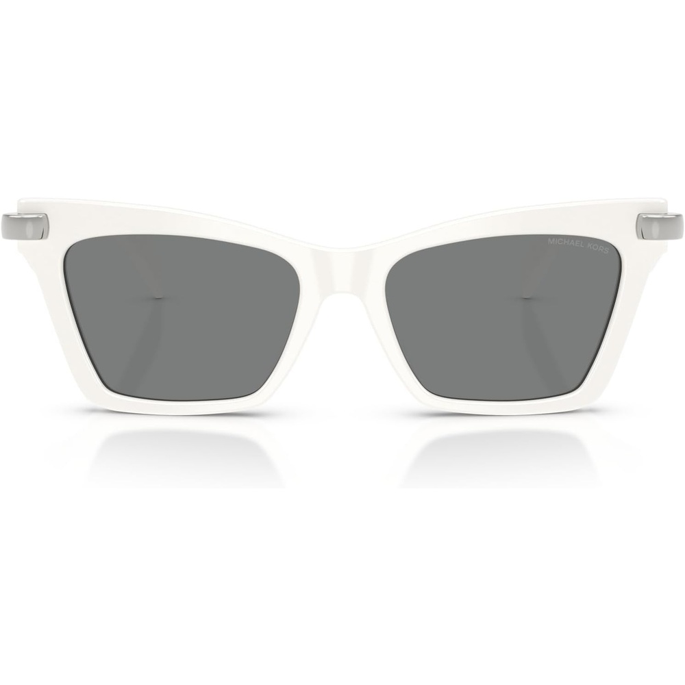 image:imageMichael Kors womens Mk2276u Grand Cayman Universal Fit Cat Eye SunglassesWhiteGrey Monochromatic