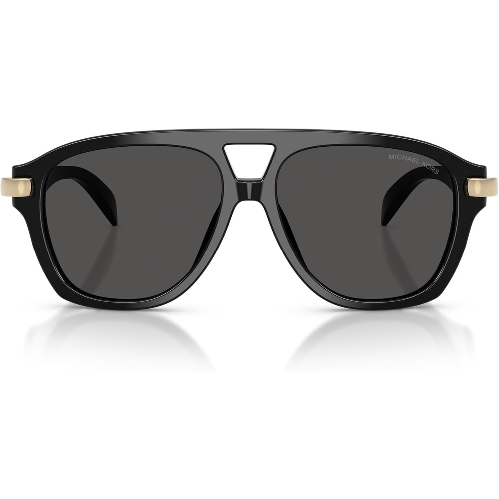 image:imageMichael Kors womens Mk2277u Grenada Unviersal Fit Aviator SunglassesBlackGrey Monochromatic
