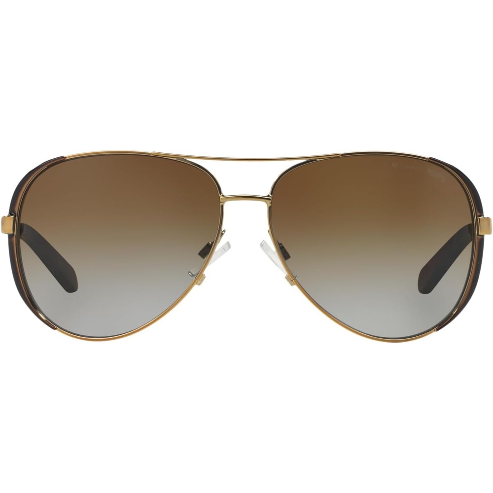 image:imageMichael Kors womens Mk5004 Chelsea Aviator SunglassesGoldDark Chocolate BrownBrown Gradient Polarized