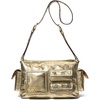 Gold-tone Hardware/Metallic Volare Leather/Pale Gold