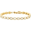 Gold/Clear Oval Pebble