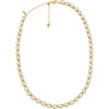 Gold/Clear Oval Pebble