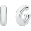 Silver-Tone Chunky Hoop