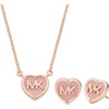 Rose Gold Enamel Heart Gift Set